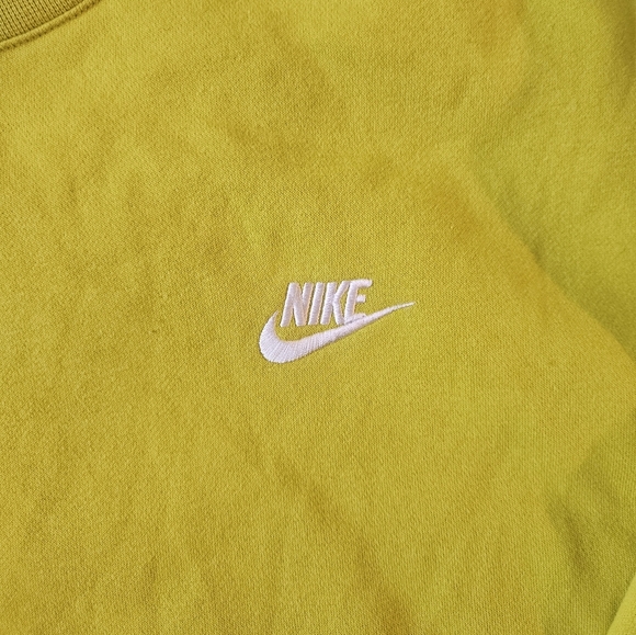 Nike Crewneck Sweatshirt With Embroidered Swoosh Xl - Picture 2 of 4